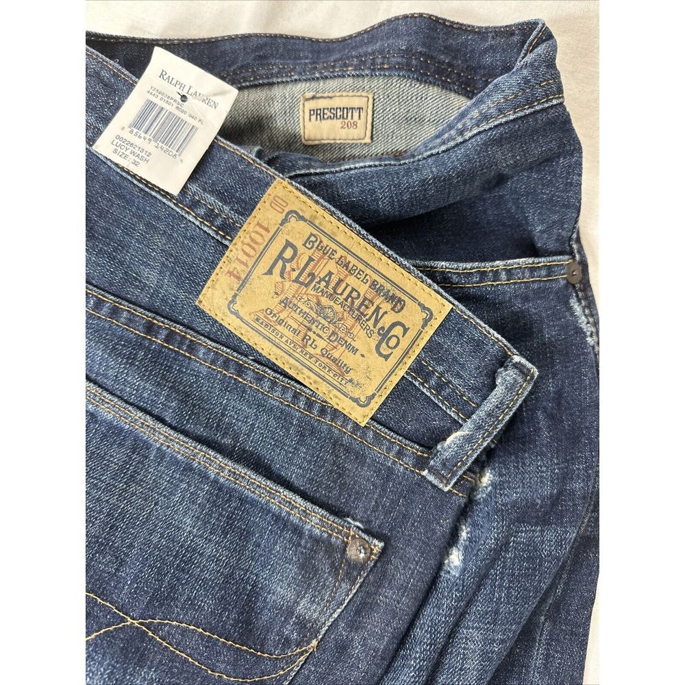NWT‎ Ralph Lauren Women's 32 Jeans Prescott 208 Denim Distressed Lucy Wash